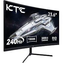 Amazon.co.jp: KTC 24インチ 湾曲ゲーミングモニター 180Hz 1ms(MPRT